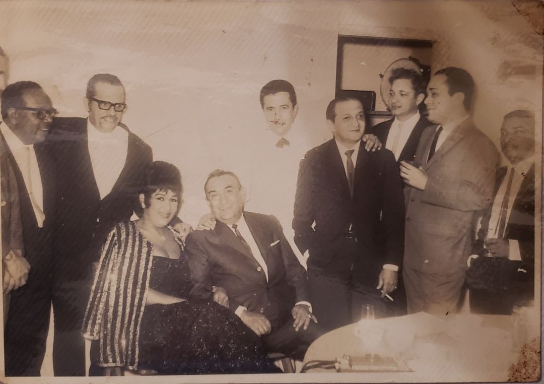 Pipo Navarro junto a Pedro Vargas y Olga Guillot.