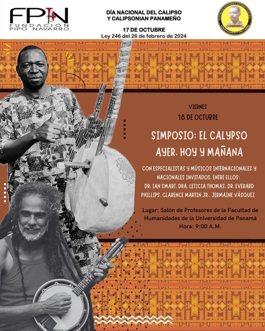 Acto del Symposio sobre el Calypso en la Universidad de Panamá.